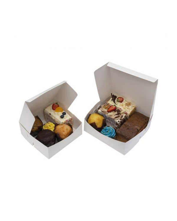 White Folding Cake Boxes /Cupcake Boxes /Cake Boxes Wedding /Birthday 3 Inch Height